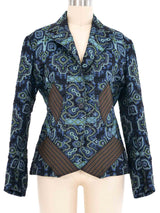 2002 Issey Miyake Brocade Patchwork Blazer Jacket arcadeshops.com