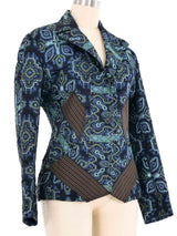 2002 Issey Miyake Brocade Patchwork Blazer Jacket arcadeshops.com