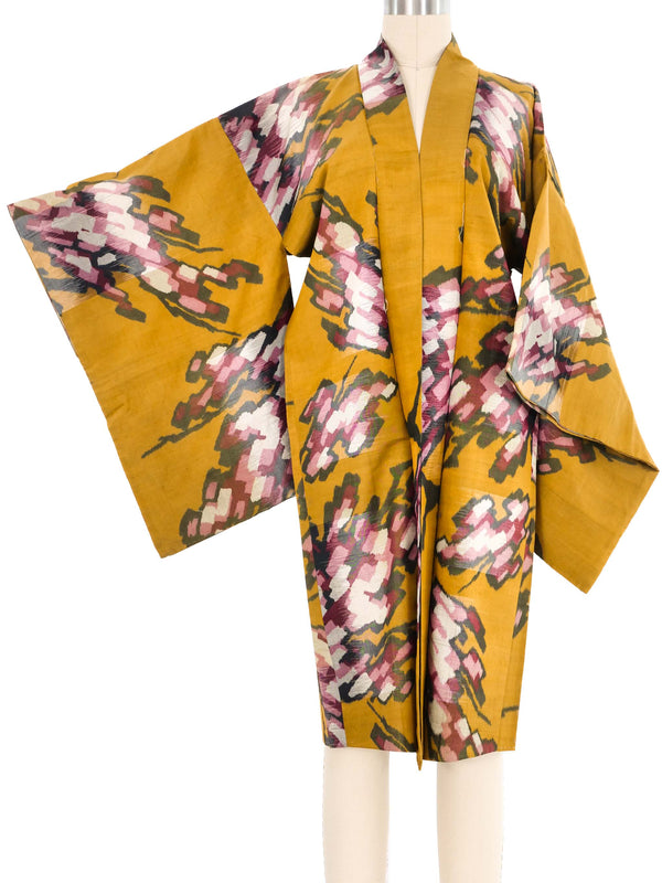 Ochre Watercolor Kimono Jacket arcadeshops.com