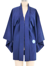 Navy Embroidered Kimono Jacket arcadeshops.com