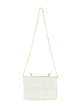 Whiting and Davis Cream Chainmail Bag Accessory arcadeshops.com