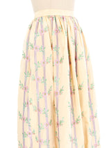Oscar de la Renta Embroidered Silk Ball Skirt Bottom arcadeshops.com