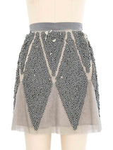 2008 Chanel Dimensional Gray Skirt Ensemble Suit arcadeshops.com