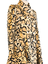 2014 Gucci Felted Leopard Print Peacoat Outerwear arcadeshops.com