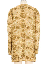 Mary McFadden Metallic Embellished Lace Jacket Jacket arcadeshops.com