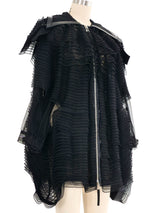 Noir Kei Ninomiya Ruffled Net Cocoon Jacket Jacket arcadeshops.com