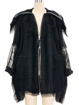 Noir Kei Ninomiya Ruffled Net Cocoon Jacket Jacket arcadeshops.com