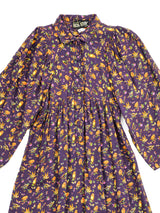 1970s Lee Bender Canary Print Dress Dress arcadeshops.com