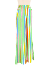 1960s Rainbow Striped Flared Pants Bottom arcadeshops.com