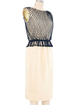 1960s Net Vest Sheath Dress Dress arcadeshops.com