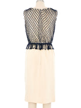 1960s Net Vest Sheath Dress Dress arcadeshops.com