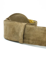 Judith Leiber Greek Coin Motif Suede Belt Accessory arcadeshops.com