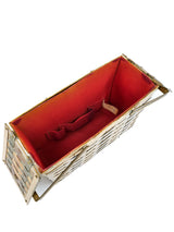 1950s Two Tone Metal Basket Bag Accessory arcadeshops.com