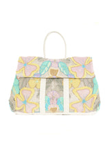 Upcycled Pastel Crochet Large Weekend Bag Accessory arcadeshops.com