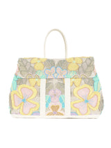 Upcycled Pastel Crochet Large Weekend Bag Accessory arcadeshops.com