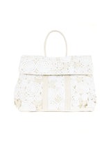 Upcycled Crochet Doilies Large Weekend Bag Accessory arcadeshops.com