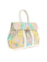 Upcycled Pastel Crochet Medium Weekend Bag Accessory arcadeshops.com