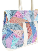 Upcycled Pastel Quilt Medium Weekend Bag Accessory arcadeshops.com