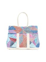 Upcycled Pastel Quilt Medium Weekend Bag Accessory arcadeshops.com