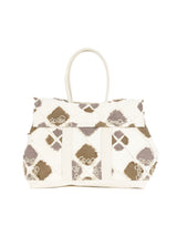 Upcycled Canvas Applique Medium Weekend Bag Accessory arcadeshops.com