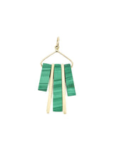 Geometric Malachite Charm Fine Jewelry arcadeshops.com