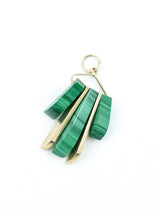 Geometric Malachite Charm Fine Jewelry arcadeshops.com