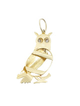 14k Athena's Owl Charm Fine Jewelry arcadeshops.com