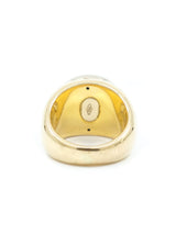 18k Gold Turquoise Cabochon Ring Fine Jewelry arcadeshops.com