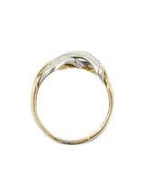 18k Gold Crossover Diamond Ring Fine Jewelry arcadeshops.com