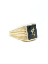 14k Gold Dollar Sign Ring Fine Jewelry arcadeshops.com