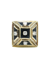 1970s Diamond Pyramid Ring Fine Jewelry arcadeshops.com