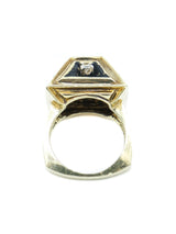1970s Diamond Pyramid Ring Fine Jewelry arcadeshops.com