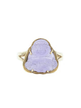 1960s Lavender Jade Buddha Ring Fine Jewelry arcadeshops.com