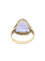 1960s Lavender Jade Buddha Ring Fine Jewelry arcadeshops.com