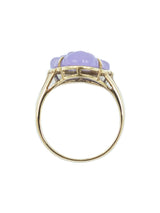 1960s Lavender Jade Buddha Ring Fine Jewelry arcadeshops.com