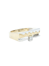 1970s 14k Geometric Bar Ring Fine Jewelry arcadeshops.com
