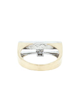 1970s 14k Geometric Bar Ring Fine Jewelry arcadeshops.com