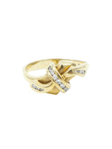 18k Knotted Diamond Ring Fine Jewelry arcadeshops.com