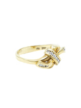 18k Knotted Diamond Ring Fine Jewelry arcadeshops.com