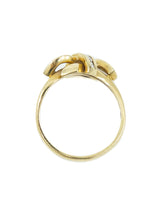 18k Knotted Diamond Ring Fine Jewelry arcadeshops.com