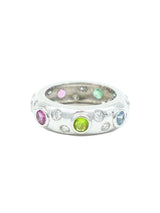 18k White Gold Bezel Set Eternity Band Fine Jewelry arcadeshops.com