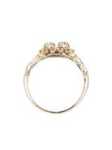 14k Gold Carved Floral Motif Ring Fine Jewelry arcadeshops.com