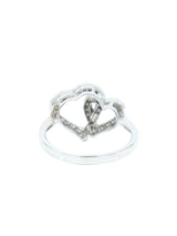 18k Interlocking Heart Diamond Ring Fine Jewelry arcadeshops.com