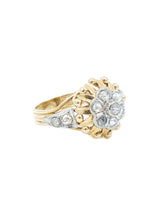 14k Gold Floral Ring Fine Jewelry arcadeshops.com
