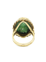 1960s Handcarved Jade Ring Fine Jewelry arcadeshops.com
