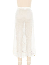 Crane Embellished Crochet Skirt Bottom arcadeshops.com