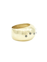 14k Black Diamond Accented Dome Ring Fine Jewelry arcadeshops.com