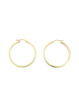 14k Flat Hoop Earrings Fine Jewelry arcadeshops.com