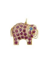 18k Ruby And Sapphire Elephant Charm Fine Jewelry arcadeshops.com