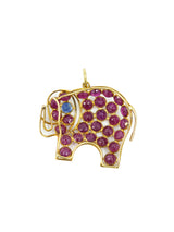 18k Ruby And Sapphire Elephant Charm Fine Jewelry arcadeshops.com